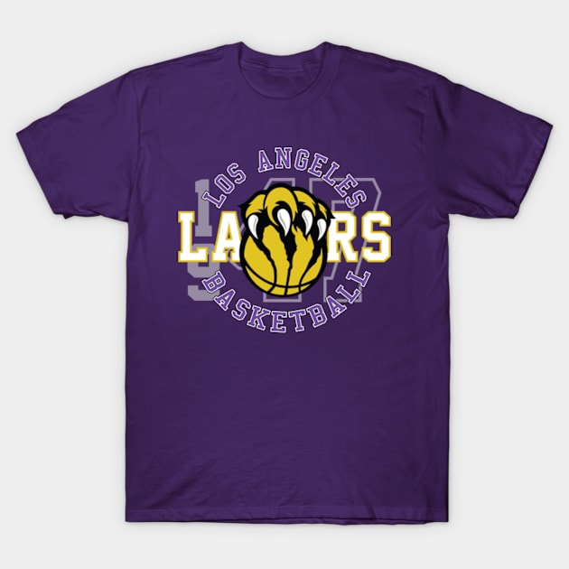 Los Angeles Lakers Basketball T-Shirt by apparel-art72